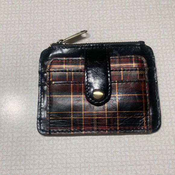 EUC Patricia Nash Tartan Leather set; Crossbody, Matching wallet and Mirror - Picture 11 of 15